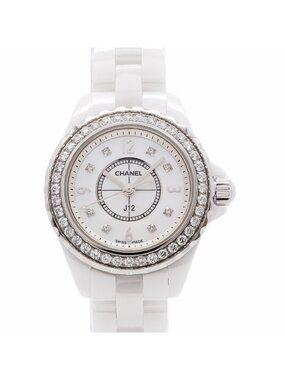 Chanel Diamond White Dial Watch